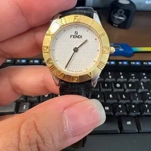 Fendi 2-Tone Quartz Ladies Watch Ref 2000L s-l400.jpg main image 2